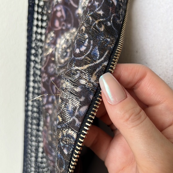 NWT Elie Tahari Eyelet Sleeve Metallic Weave Jacket - Picture 3 of 6